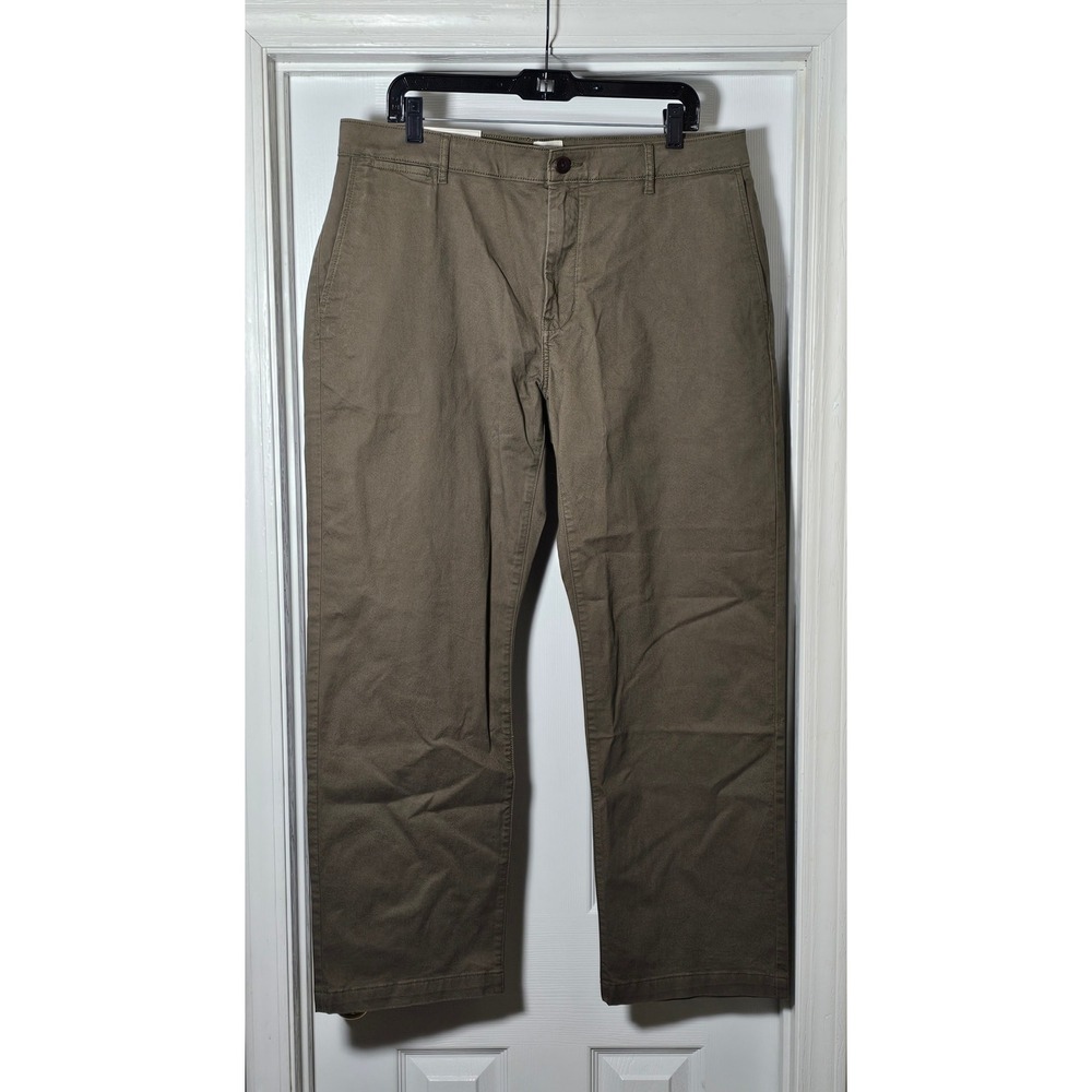 Flint And Tinder Classic Fit Chino Pants Men's Size 36x30 Olive Green Stretch